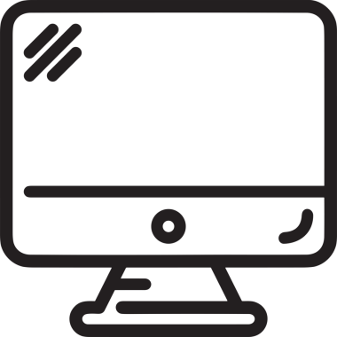 elektronik bilgisayar simgesi vektör resimleme