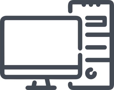 elektronik bilgisayar simgesi vektör resimleme