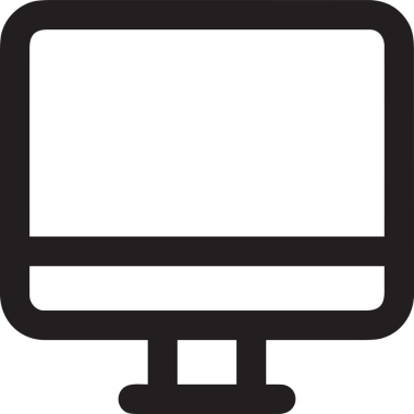 elektronik bilgisayar simgesi vektör resimleme