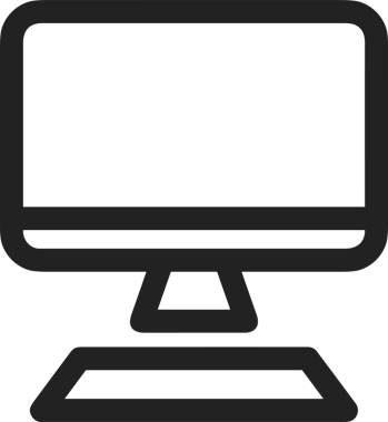 elektronik bilgisayar simgesi vektör resimleme