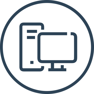 elektronik bilgisayar simgesi vektör resimleme