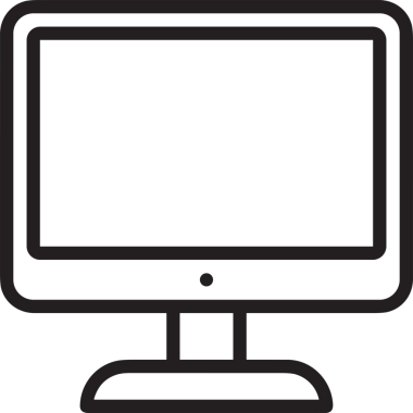 elektronik bilgisayar simgesi vektör resimleme