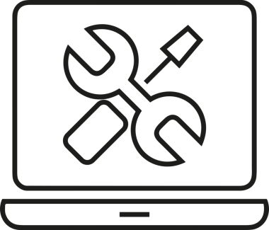 elektronik bilgisayar simgesi vektör resimleme