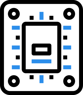 elektronik bilgisayar simgesi vektör resimleme