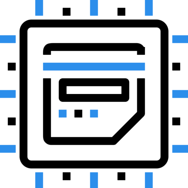elektronik bilgisayar simgesi vektör resimleme