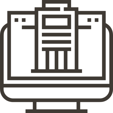 elektronik bilgisayar simgesi vektör resimleme