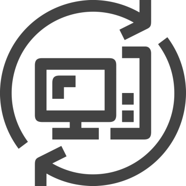 elektronik bilgisayar simgesi vektör resimleme