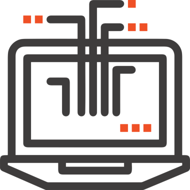 elektronik bilgisayar simgesi vektör resimleme