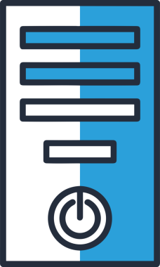 elektronik bilgisayar simgesi vektör resimleme