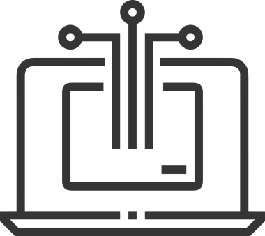 elektronik bilgisayar simgesi vektör resimleme