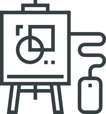 elektronik bilgisayar simgesi vektör resimleme