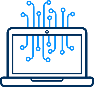 elektronik bilgisayar simgesi vektör resimleme