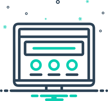 elektronik bilgisayar simgesi vektör resimleme