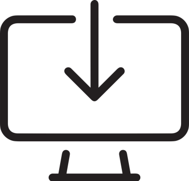 elektronik bilgisayar simgesi vektör resimleme