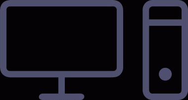 elektronik bilgisayar simgesi vektör resimleme