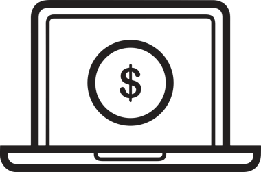 elektronik bilgisayar simgesi vektör resimleme