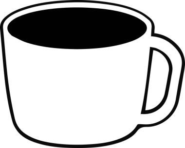 köpek simgesi vektör resmi siyah ve beyaz illüstrasyon