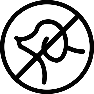 köpek simgesi vektör resmi siyah ve beyaz illüstrasyon