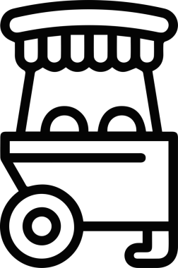 Araba ikonu. vektör illüstrasyonu