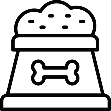 Gıda simgesinin vektör illüstrasyonu