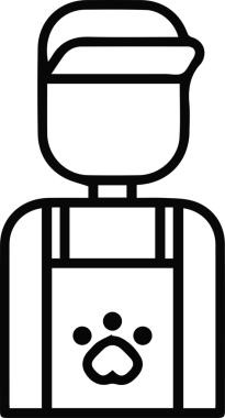 Sırt çantalı bir adamın vektör çizimi