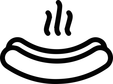 Yiyecek ve içecek ikonunun vektör illüstrasyonu