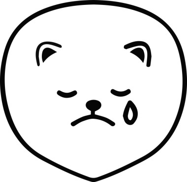 üzgün ayı siyah simgesi, düz vektör işareti arka planda izole. Ayı konsepti sembolü, logo illüstrasyonu