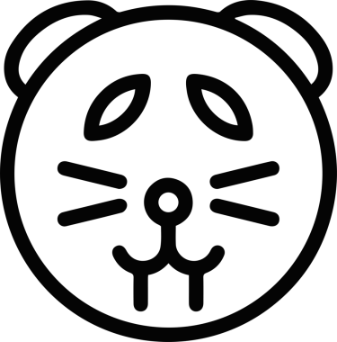 Ayı vektör simgesi