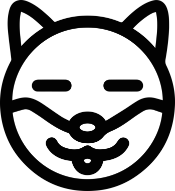 kedi düz stil ikonu