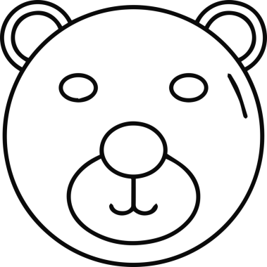 ayı ağ simgesi, vektör illüstrasyonu