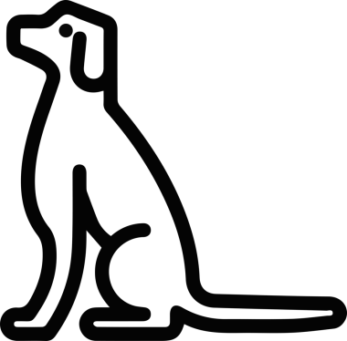 Kedi evcil hayvan silueti simgesi düz stil. Siyah izole edilmiş arka planda kedi vektör çizimi. kedi işi konsepti.