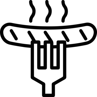 Yemek. Web simgesi basit illüstrasyon