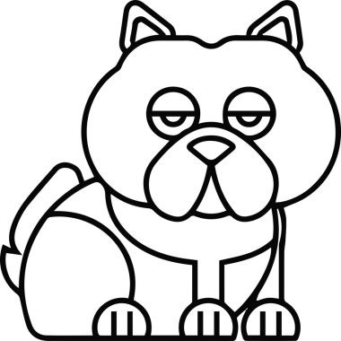 Tatlı çizgi film karakterinin vektör çizimi