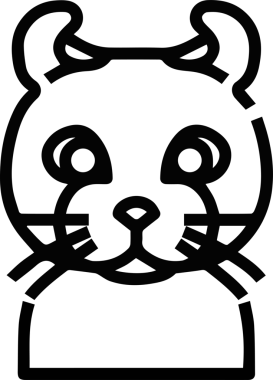 Ayı hayvan ikonu. Hayvan ikonu. Beyaz arkaplanda izole edilmiş vektör illüstrasyonu.