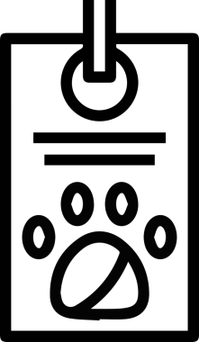 Şirin bir köpeğin vektör çizimi