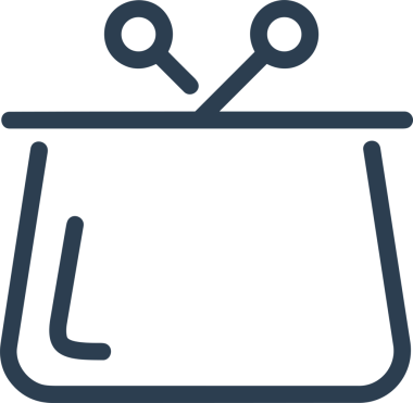 Web ve Grafiksel Tasarım için Minimalist Torba Simgesi Tasarım Biçimi Siyah ve Beyaz PNG