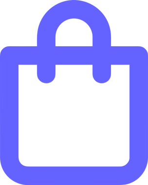 Web ve Grafiksel Tasarım için Minimalist Torba Simgesi Tasarım Biçimi Siyah ve Beyaz PNG