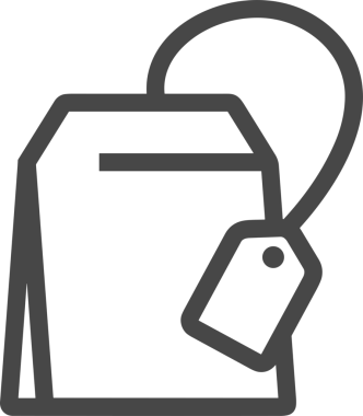 Web ve Grafiksel Tasarım için Minimalist Torba Simgesi Tasarım Biçimi Siyah ve Beyaz PNG