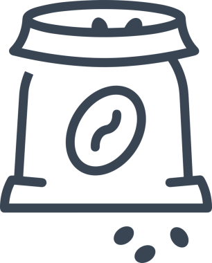 Web ve Grafiksel Tasarım için Minimalist Torba Simgesi Tasarım Biçimi Siyah ve Beyaz PNG