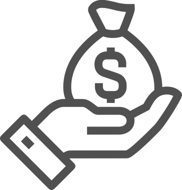 Web ve Grafiksel Tasarım için Minimalist Torba Simgesi Tasarım Biçimi Siyah ve Beyaz PNG