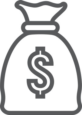 Web ve Grafiksel Tasarım için Minimalist Torba Simgesi Tasarım Biçimi Siyah ve Beyaz PNG