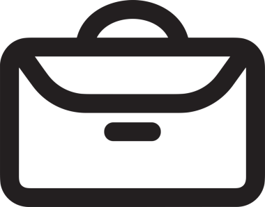 Web ve Grafiksel Tasarım için Minimalist Torba Simgesi Tasarım Biçimi Siyah ve Beyaz PNG