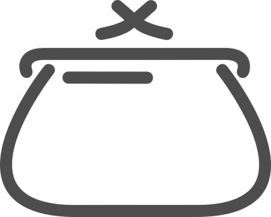 Web ve Grafiksel Tasarım için Minimalist Torba Simgesi Tasarım Biçimi Siyah ve Beyaz PNG