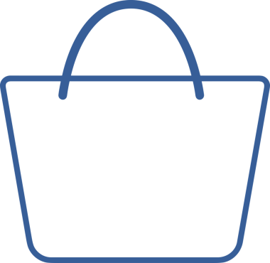 Web ve Grafiksel Tasarım için Minimalist Torba Simgesi Tasarım Biçimi Siyah ve Beyaz PNG