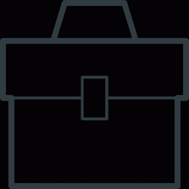 Web ve Grafiksel Tasarım için Minimalist Torba Simgesi Tasarım Biçimi Siyah ve Beyaz PNG