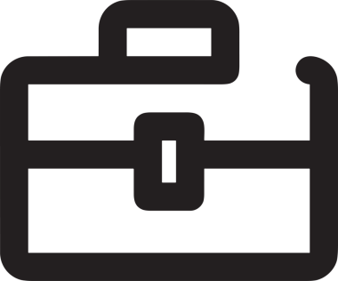 Web ve Grafiksel Tasarım için Minimalist Torba Simgesi Tasarım Biçimi Siyah ve Beyaz PNG