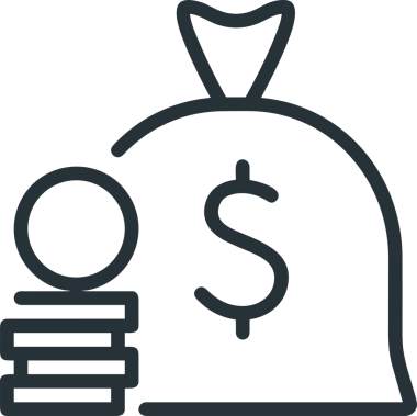 Web ve Grafiksel Tasarım için Minimalist Torba Simgesi Tasarım Biçimi Siyah ve Beyaz PNG