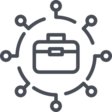 Web ve Grafiksel Tasarım için Minimalist Torba Simgesi Tasarım Biçimi Siyah ve Beyaz PNG