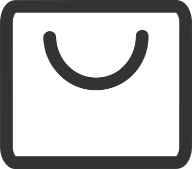 Web ve Grafiksel Tasarım için Minimalist Torba Simgesi Tasarım Biçimi Siyah ve Beyaz PNG