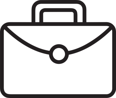 Web ve Grafiksel Tasarım için Minimalist Torba Simgesi Tasarım Biçimi Siyah ve Beyaz PNG